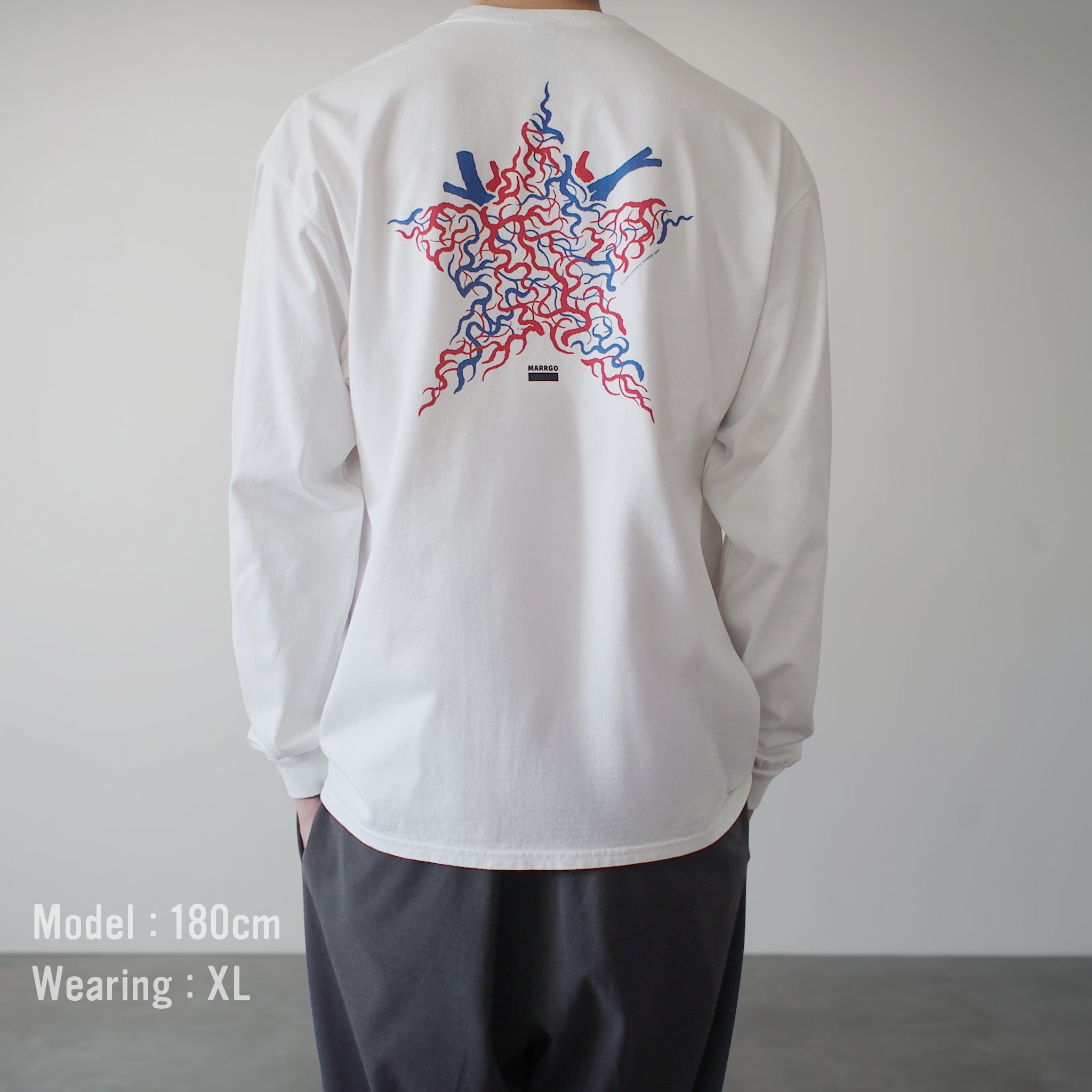Blood ロングスリーブTシャツ | ホワイト（白） 長袖 ヴィンテージ