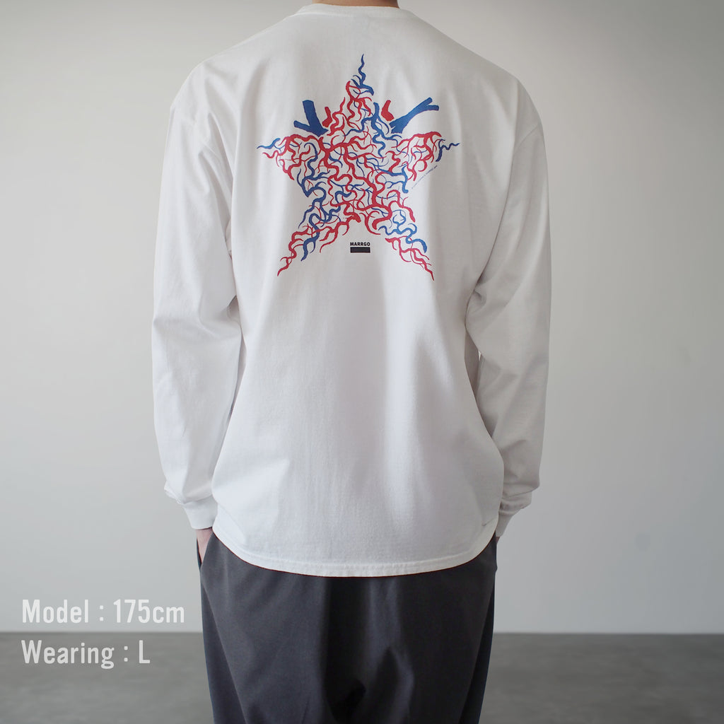 Blood ロングスリーブTシャツ | ホワイト