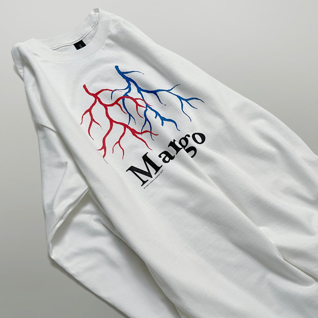 Blood ロングスリーブTシャツ ホワイト フロント イメージ