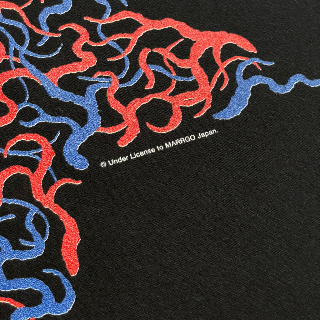 Blood Tシャツ ブラック フロント ディテール MARRGO