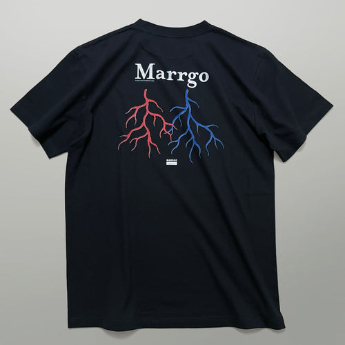 Blood Tシャツ ブラック バック 全体 血管