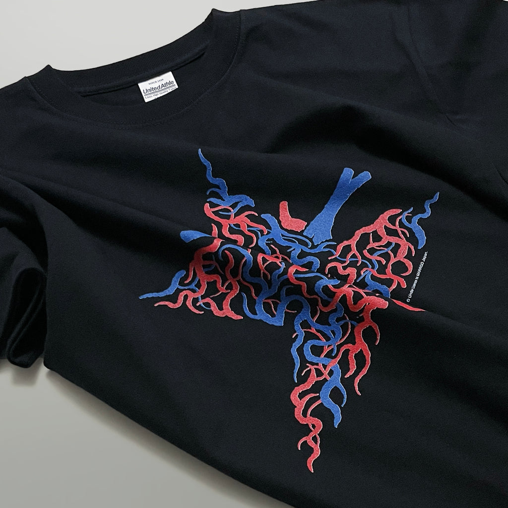 Blood Tシャツ ブラック フロント イメージ