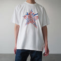 Blood Tシャツ ホワイト フロント モデル着用 星型 MARRGO