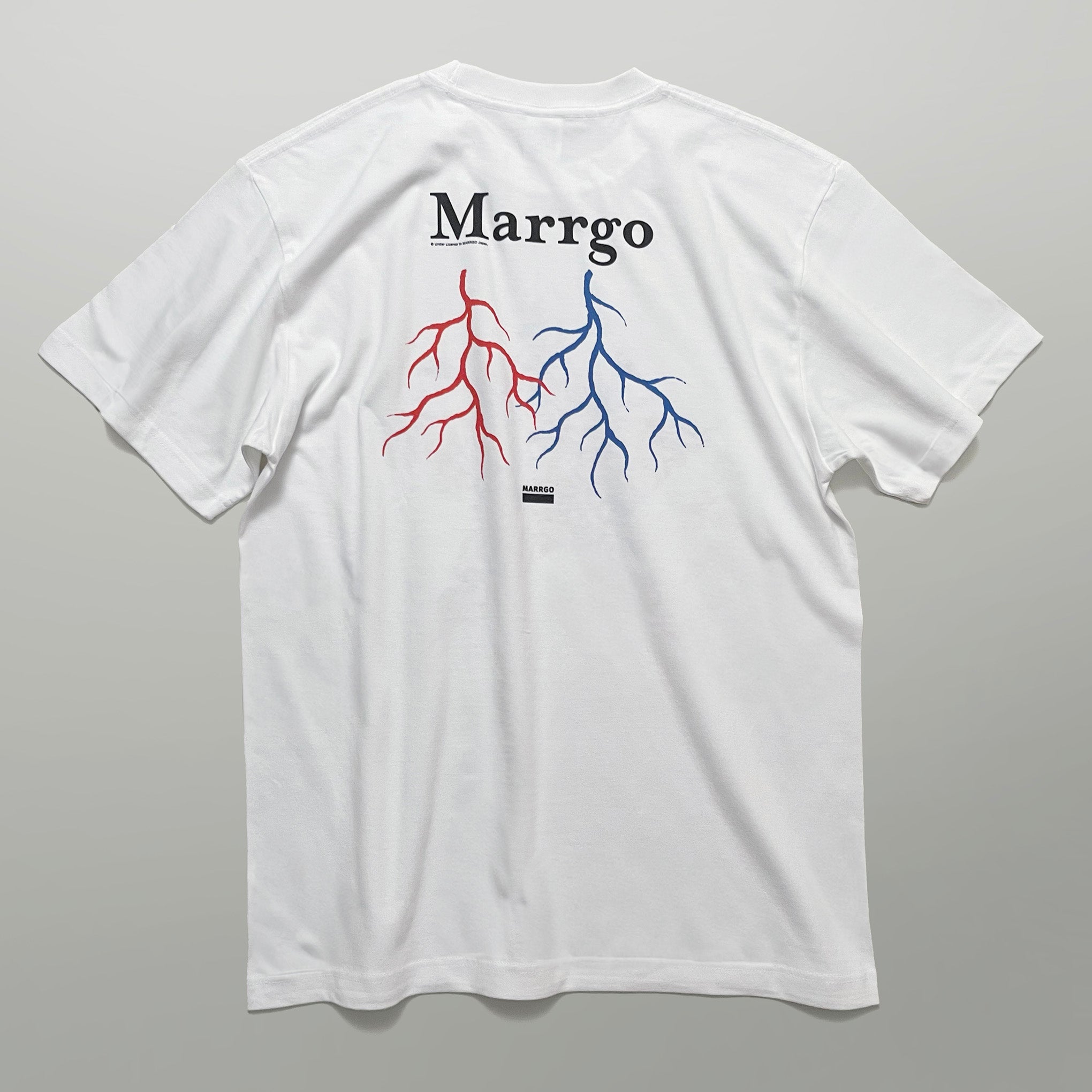 Blood Tシャツ ホワイト バック 全体 血管 MARRGO