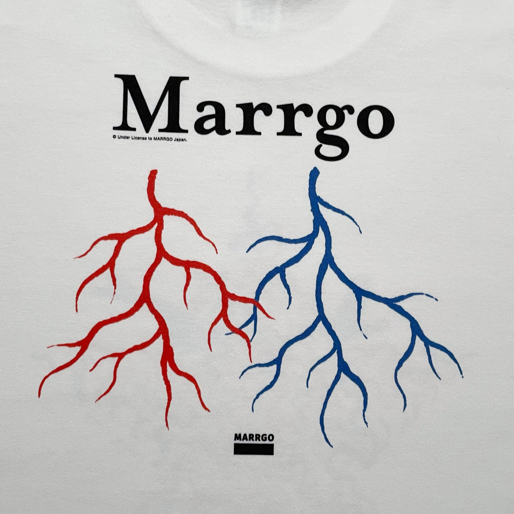 Blood Tシャツ ホワイト バック グラフィック クローズアップ