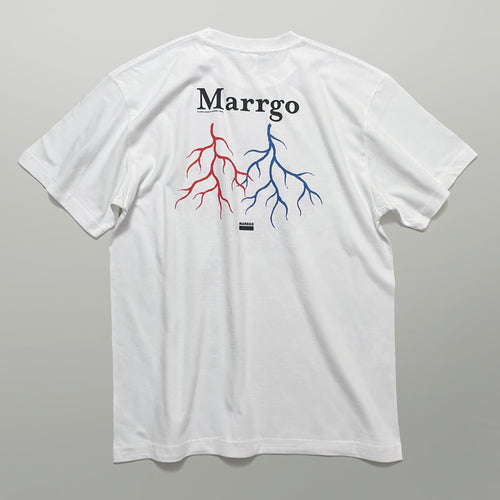 Blood Tシャツ ホワイト バック 全体 血管