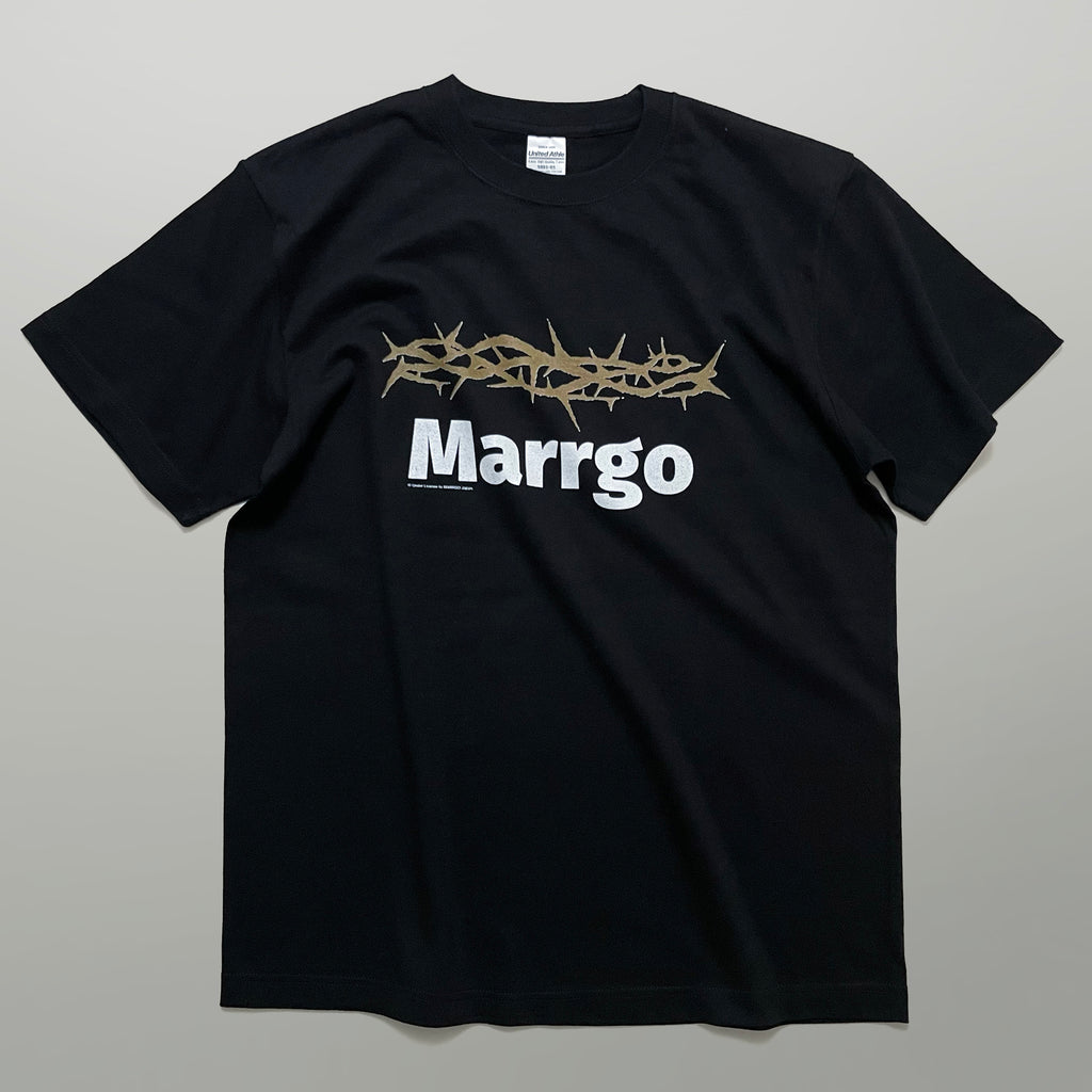 Ibara Tシャツ ブラック フロント 全体 いばら MARRGO