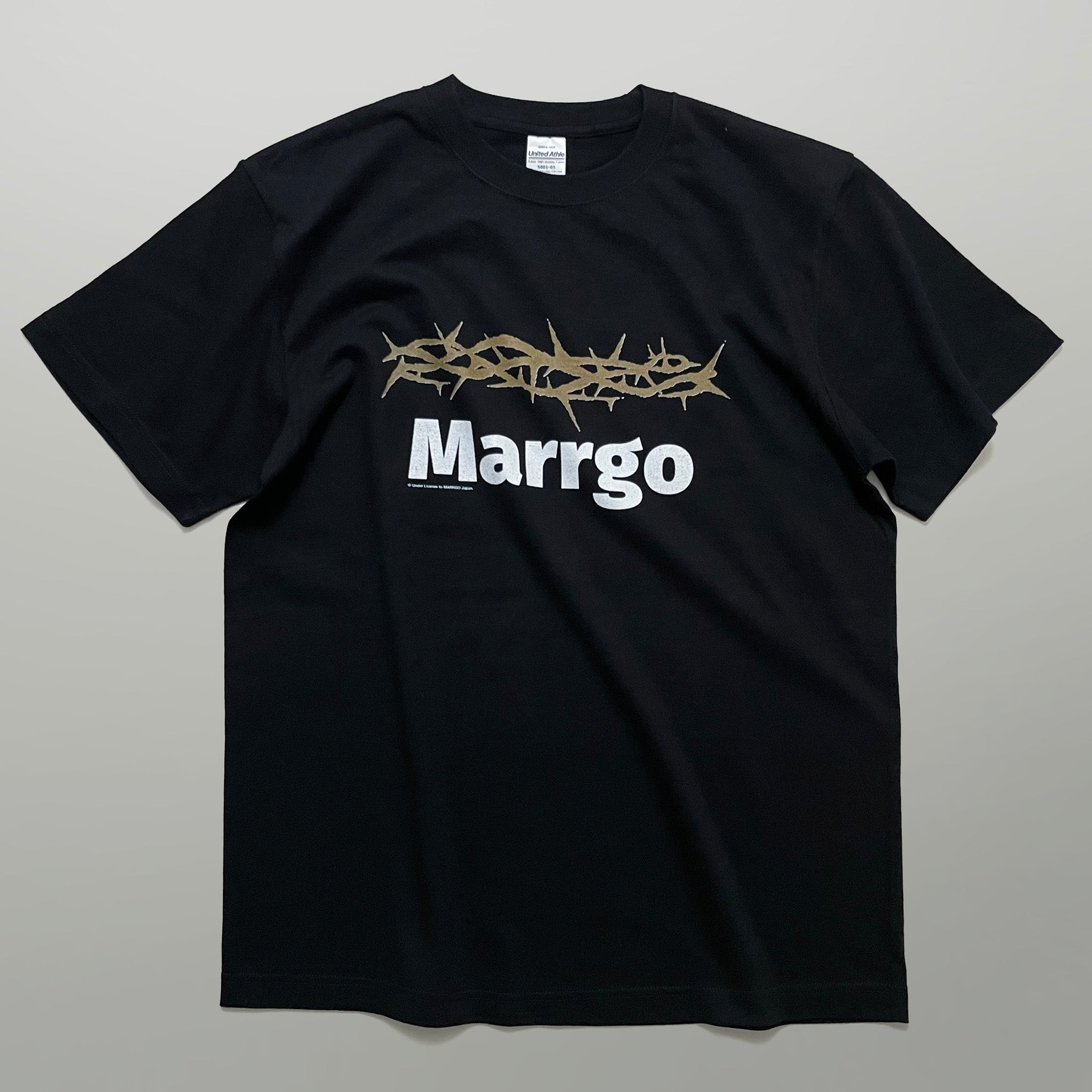 Ibara Tシャツ ブラック フロント 全体 いばら MARRGO