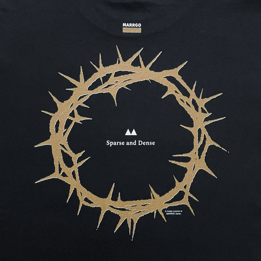 Ibara Tシャツ ブラック バック グラフィック クローズアップ