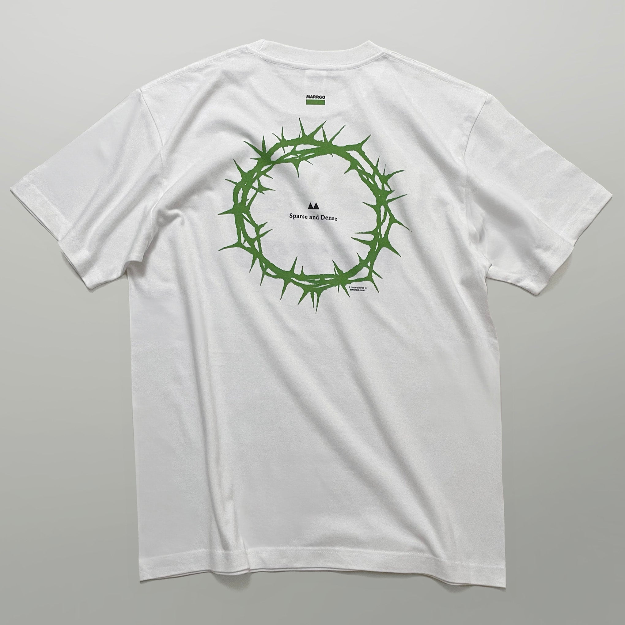 Ibara Tシャツ ホワイト バック 全体 いばら 円形 MARRGO