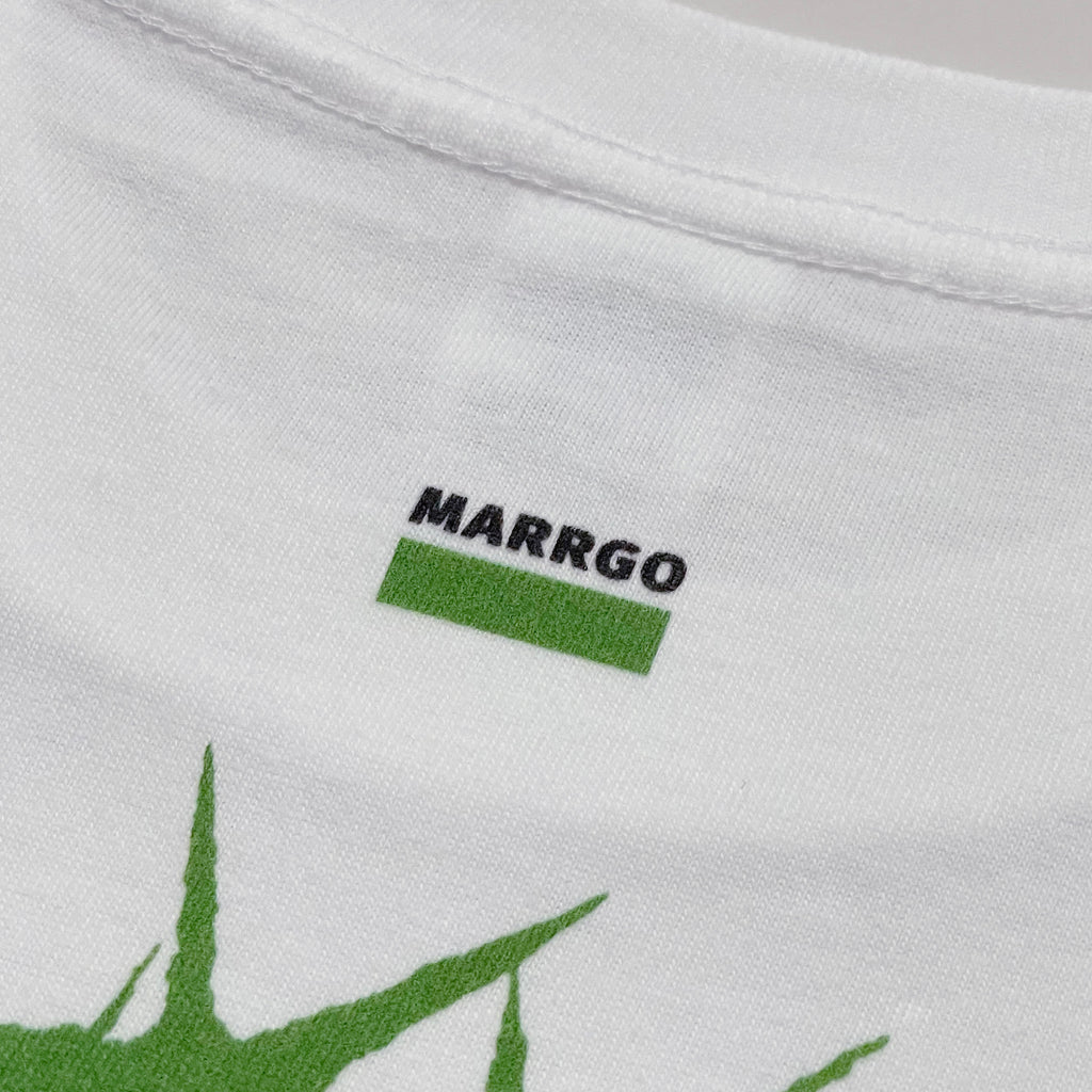 Ibara Tシャツ ホワイト ロゴ ディテール MARRGO