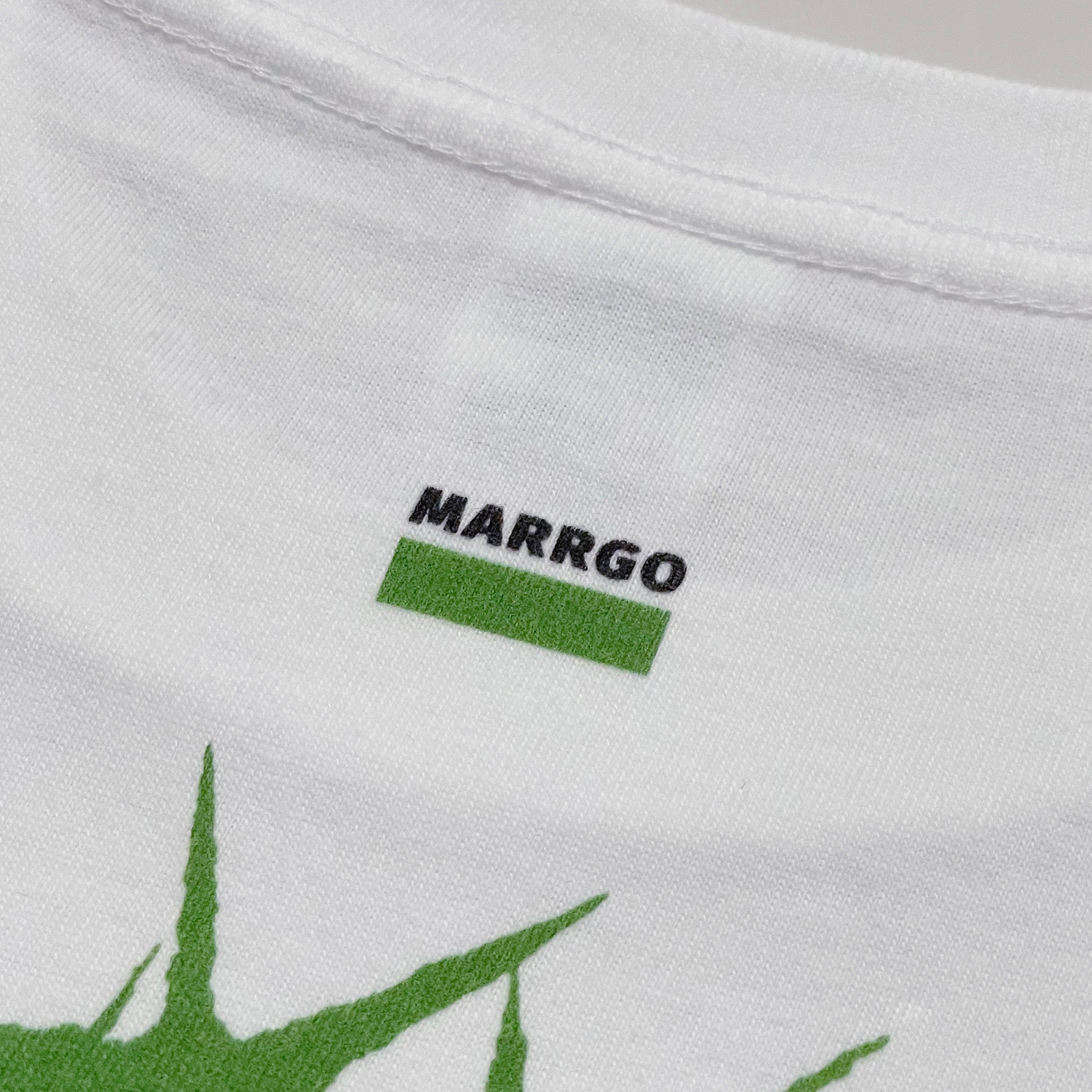 Ibara Tシャツ ホワイト ロゴ ディテール MARRGO