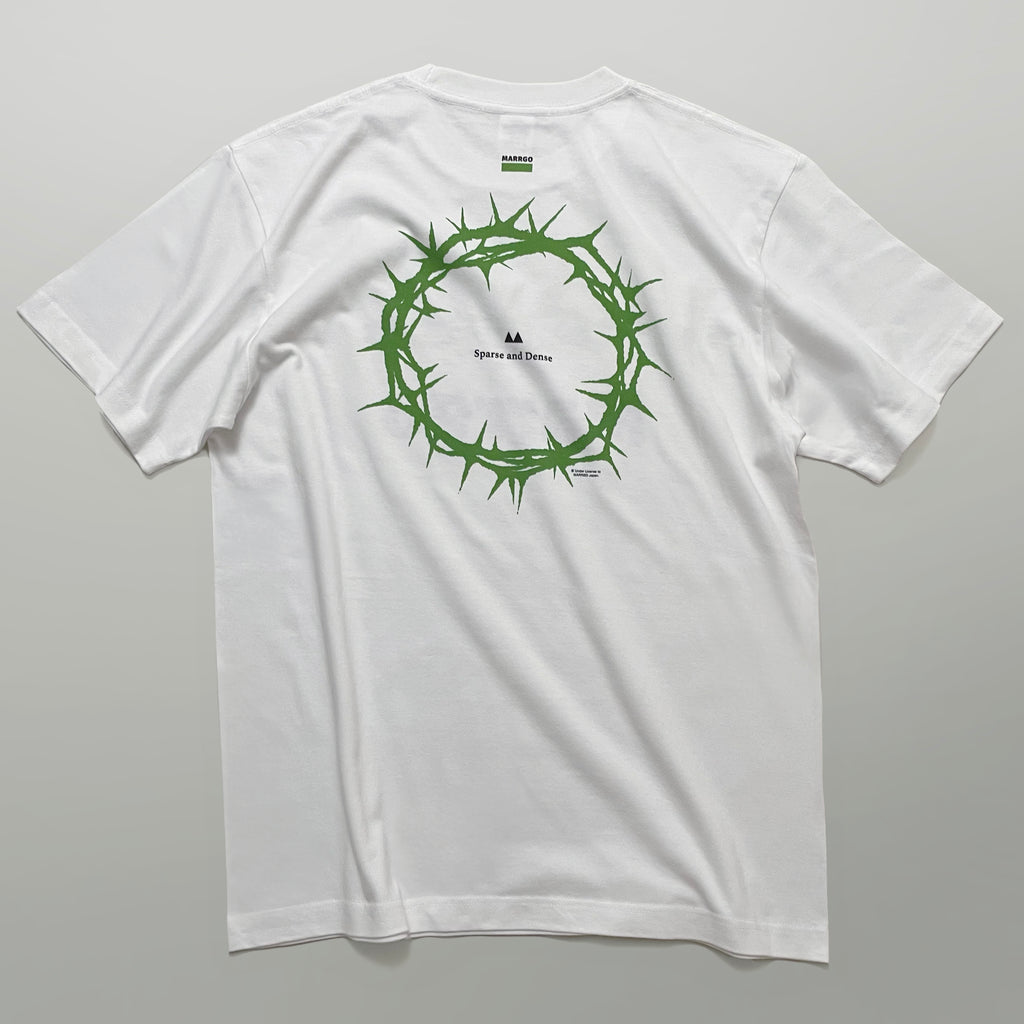 Ibara Tシャツ ホワイト バック 全体 いばら 円形