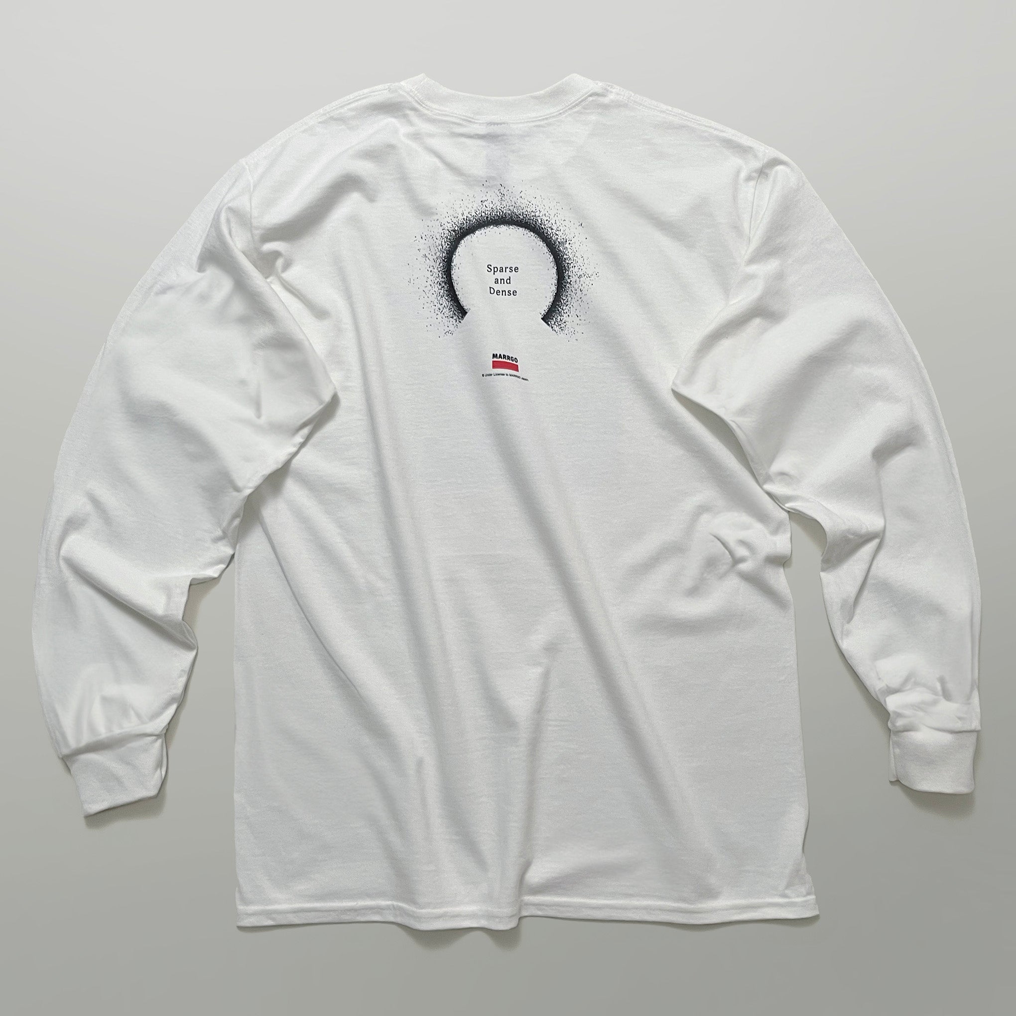 Odyssey ロングスリーブTシャツ ホワイト バック 全体 光源 点描 MARRGO