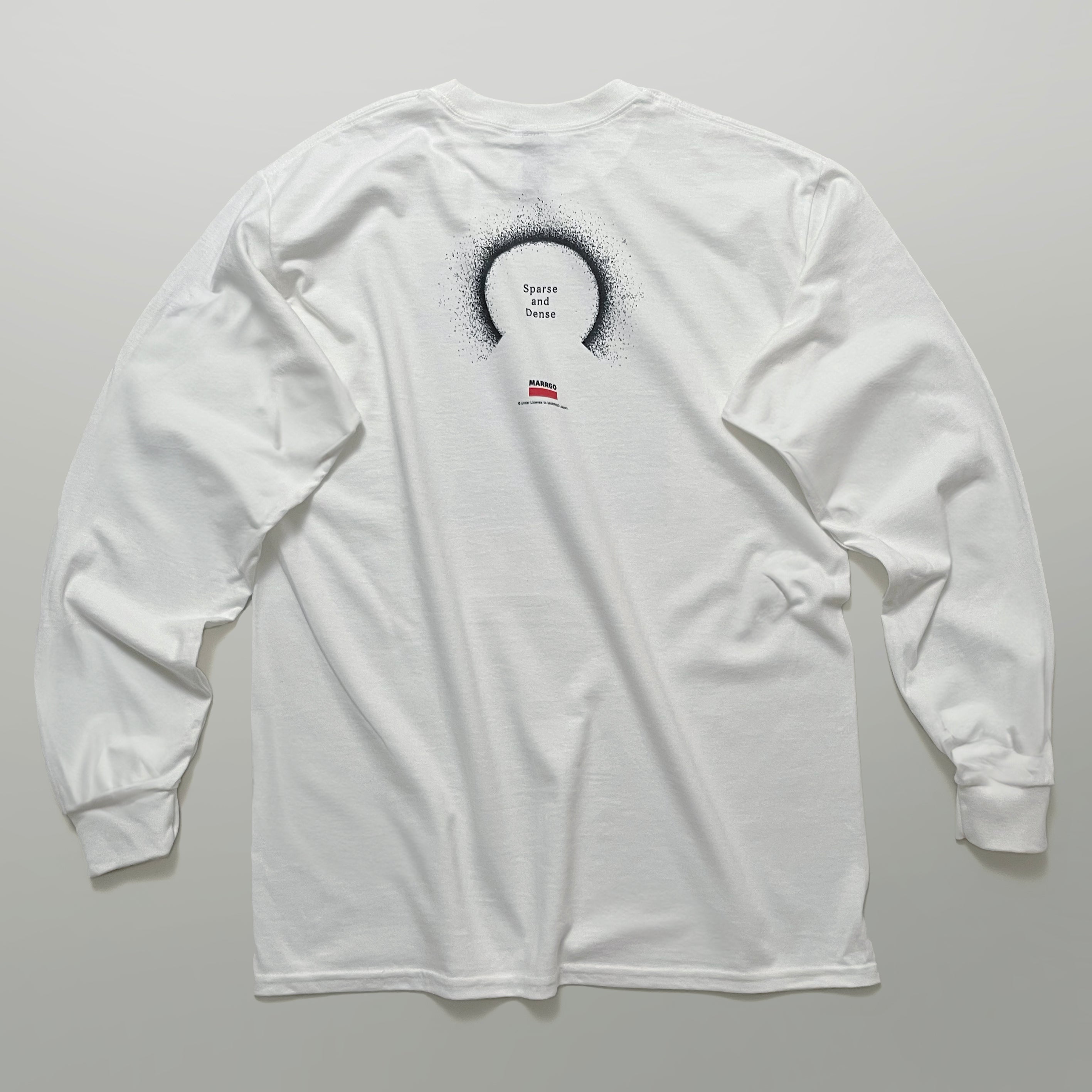 Odyssey ロングスリーブTシャツ ホワイト バック 全体 光源 点描