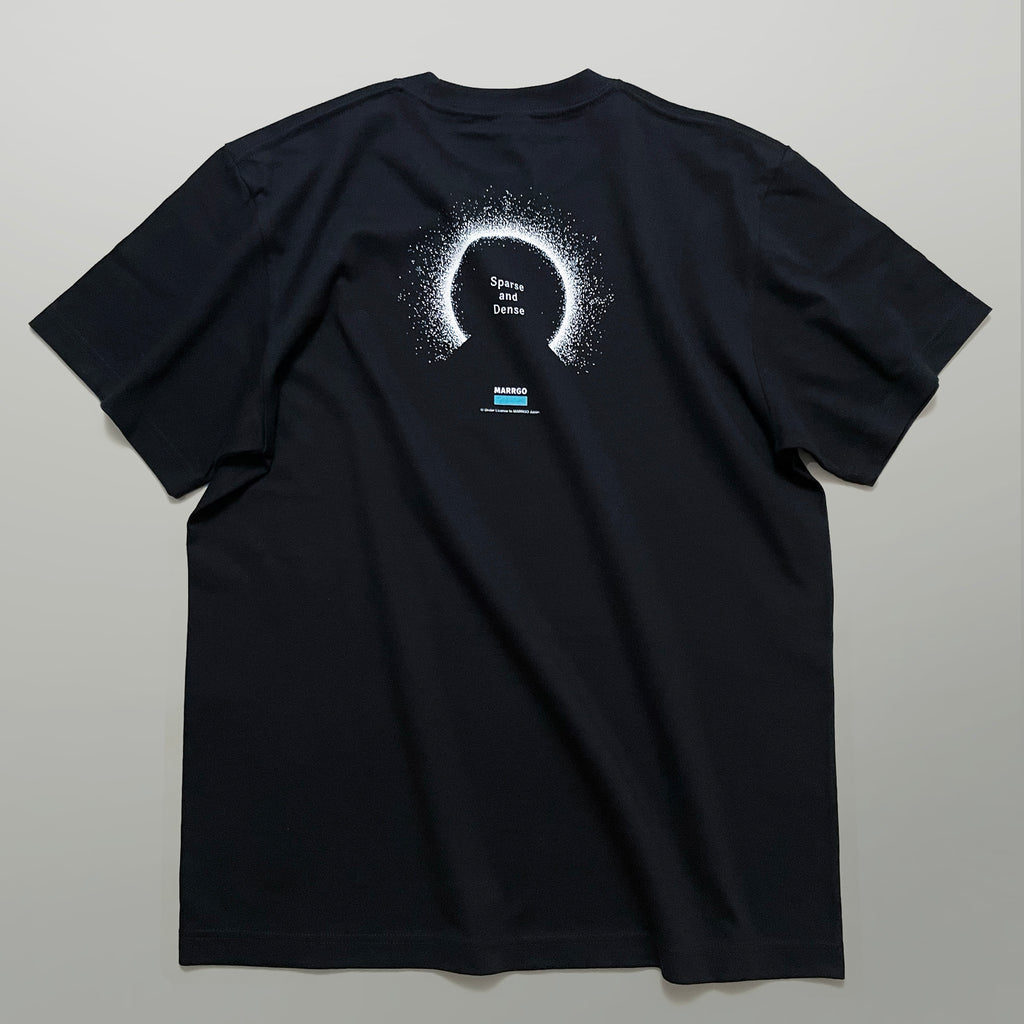 Odyssey Tシャツ ブラック バック 全体 光源 点描 MARRGO