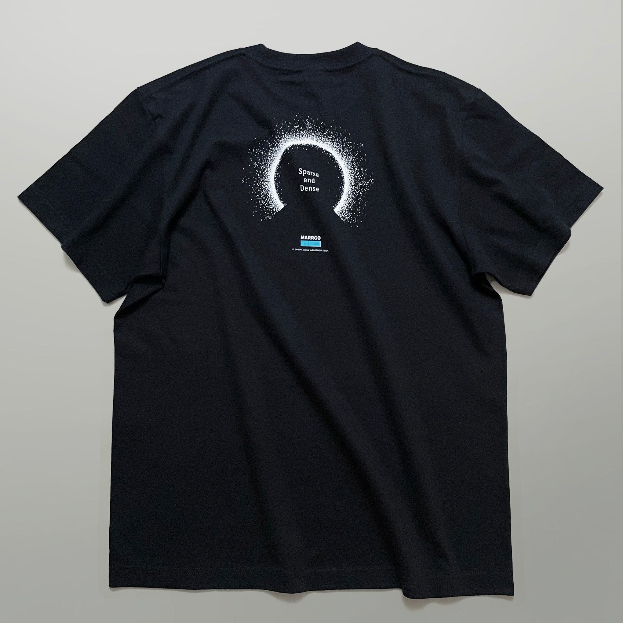 Odyssey Tシャツ ブラック バック 全体 光源 点描 MARRGO