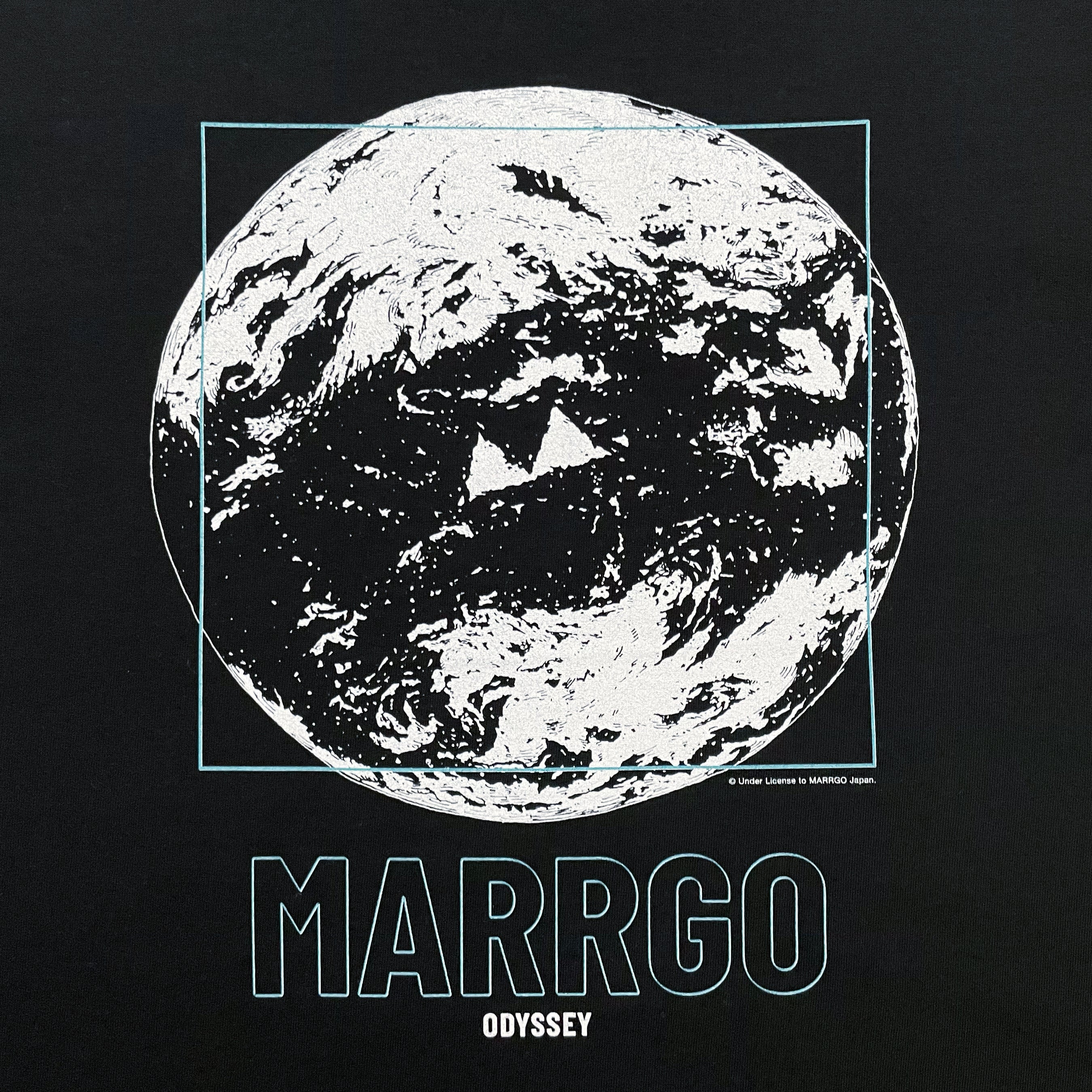 Odyssey Tシャツ ブラック フロント グラフィック クローズアップ