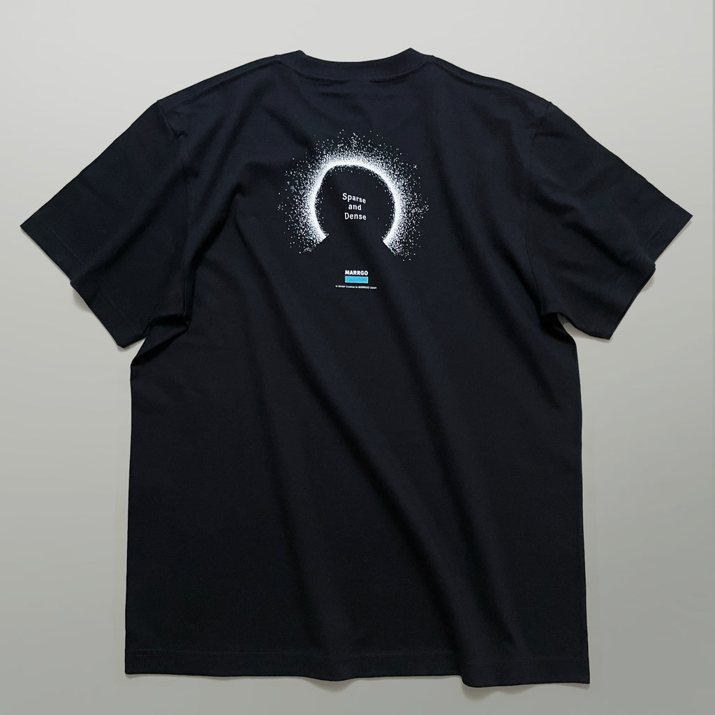 Odyssey Tシャツ ブラック バック 全体 光源 点描